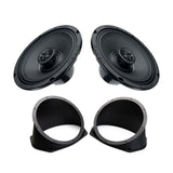 Hertz 8″ SX200NEO Speakers + IP-6×9-8 Speaker Adapters For 2014-2023 Harley Davidson® Touring Motorcycles