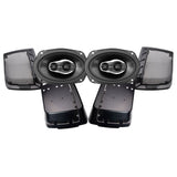 Hertz HD13DH Saddlebag Lid Cut Kit and SX690NEO 6x9” Speakers for 1998-2013 Harley Davidson® Motorcycles