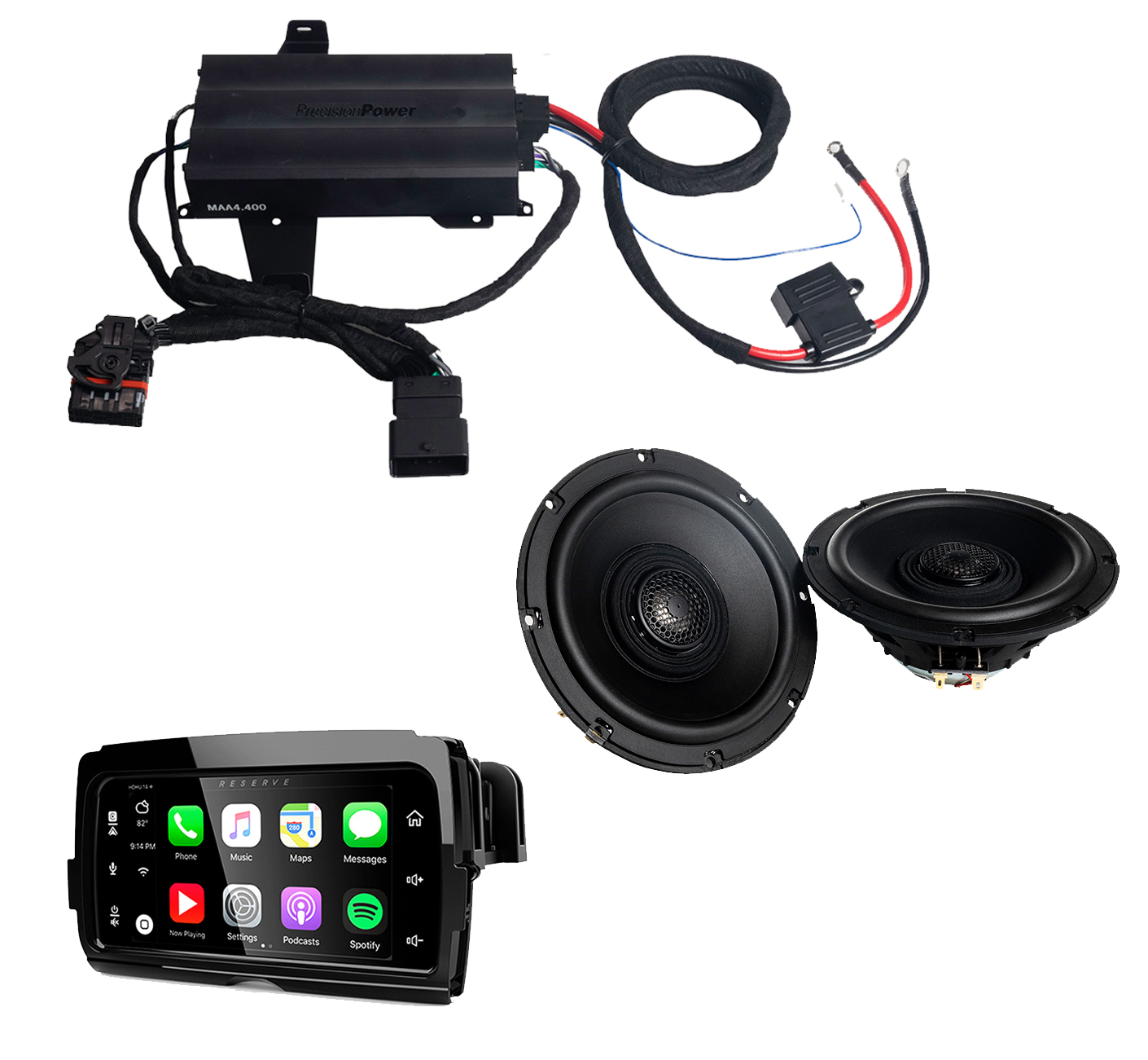 Precision Power Stage 2 HD14.654 Motorcycle Speakers & SoundStream ...