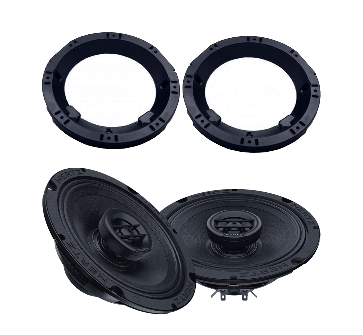 Hertz SX165NEO 6.5″ Coaxial Speakers With American International HSB200  Adapter Set For 1998-2013 Harley Davidson® Motorcycles SX 165 NEO HSB 200 – Volunteer  Audio