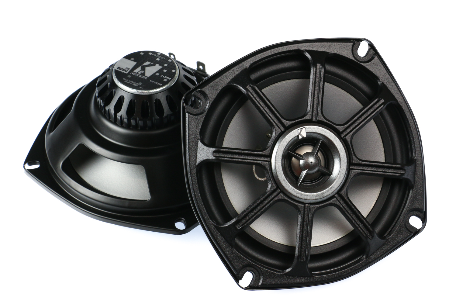 Kicker PS5250 5.25″ 2 Ohm Powersports Coaxial Speaker Set