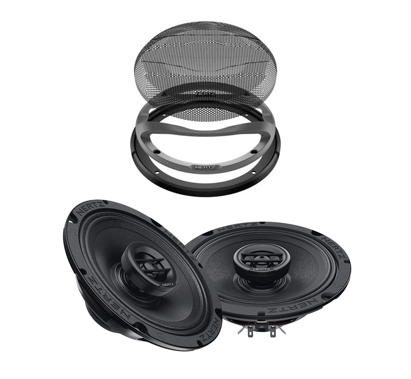 Hertz SX165NEO 6.5 Speakers with Hertz MPG165.3 Replacement Speaker  Grilles for 2014-2023 Harley Davidson® Motorcycles [ SX 165 NEO ][ MPG  165.3 ]